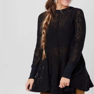 Free People Layering Lace Tunic Dress